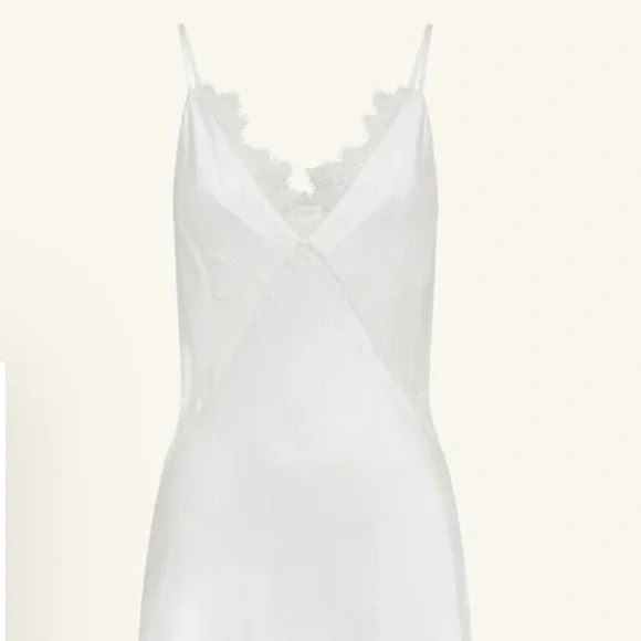 Shona Joy Lustre Lace Slip Mini Dress - Ivory - Picture 4 of 8